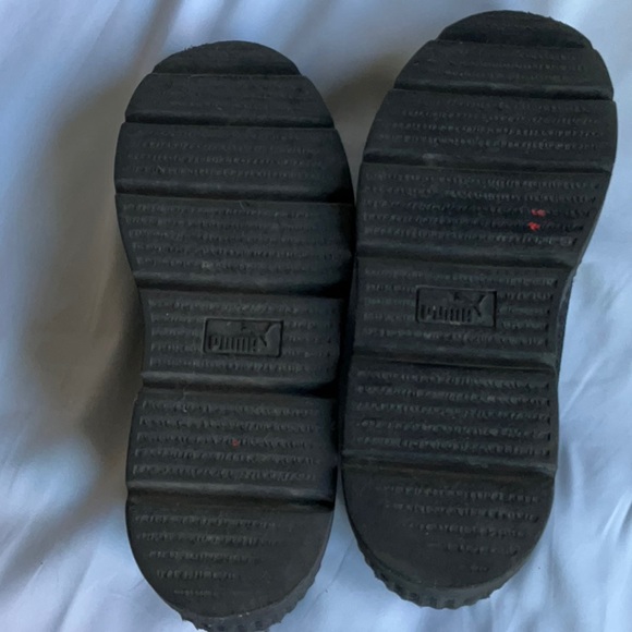 Puma Fenty Black Suede Creeper Sneakers 39/9 - Picture 3 of 6